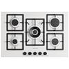 PLADOS FLAT75UG98 - Piano cottura 5 fuochi gas, 75x50 cm, colore bianco