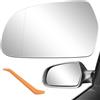 LbsAMP Vetro Specchietto Retrovisore Esterno Compatibile con Audi A3 8P1/Cabriolet 8P7/Sportback 8PA/A4 8K2 B8/Avant 8K5 B8/A5 8T3/Cabriolet 8F7/Sportback 8TA Vetro Specchio Ricambio Asferico - Sinistro