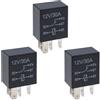 MOCNT 3 Pezzi 12V 30A Auto Relè SPDT 5 Pin Interruttore Camion Elettrico Impermeabile