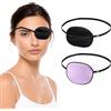 ROSENICE Patch per occhi 2 pezzi Patch per occhi elastici in seta Patch per occhi pigri per adulti Lazy Eye Amblyopia Strabismus