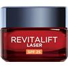 L'Oréal Paris Crema Viso Giorno Revitalift Laser SPF25, Per Tutti i Tipi di Pelle, Azione Antirughe e Anti-Macchie, Pelle più Soda e Tonica, Con Acido Ialuronico, Vitamina C e Pro-Retinolo, 50 ml