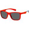 POLAROID KIDS PLD 8053/S Occhiali da Sole, Rosso e Blu, 49 Unisex-Bambini e Ragazzi