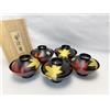 - Sans marque/Générique - Set di 5 zuppiere in lacca design foglia d'acero oro stoviglie kaiseki in legno