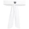 Wilson Tie Fascia, Per Prestazioni Ad Alta Energia E Controllo Del Sudore, Con Vestibilità Regolabile E Lunghezza Estesa, Colore: Bianco Brillante, Taglia: Taglia Unica