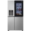 Lg PRONTA CONSEGNA - SPEDIZIONE IMMEDIATA Frigorifero Side by Side InstaView No Frost Classe D Dispenser con allaccio Finitura Prime Silver LG GSGV80PYLD