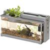 Zstar Serbatoio per pesci acquario con pompa dell'acqua, mini kit di avviamento silenzioso per acquario, micro paesaggio, scrivania per acquario, set completo per ufficio decorazione desktop