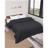 nottoc Copriletto doppio grigio 220 x 240 cm - Premium Waffle pique 100% cotone - Coperta estiva leggera effetto waffle - Coperta in cotone come copriletto, copridivano, copridivano