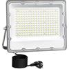 MEEKBOS Faretto LED da Esterno 200W, IP66 Impermeabile Luce Bianca Fredda 6500K Faro LED Con Spina Schuko,20000 Lumen,220-240V AC 50Hz