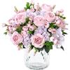 SOMYTING 2 fasci di peonia, fiori artificiali, peonia, fiori artificiali, fiori di ortensia, peonie in seta, per matrimoni, decorazioni da tavolo (rosa-viola)