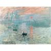 Bristlegrass Puzzle per adulti 1000 pezzi, Impression Sunrise -Claude Monet, puzzle in legno stile europeo classico dipinto a olio decorazione per la casa festa di compleanno regali giocattoli uomini