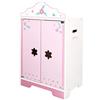 WOOMAX ColorBaby WOOMAX 49345 - Woomax-Armadio in legno bambole c/3 grucce +3a