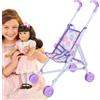 Generisch Passeggino per bambole, leggero, per bambini, per giochi di ruolo, gioco fantasioso, regalo per bambini