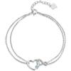 immobird Bracciale Donna Argento 925 con 5A Zirconia Braccialetto Infinito Bracciali Cuore Regali per Moglie Mamma (Topazio)