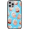 ERT GROUP custodia per cellulare per Apple Iphone 13 MINI originale e con licenza ufficiale Rick and Morty, modello Rick & Morty 015 in vetro temperato, custodia protettiva