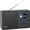 TechniSat DIGITRADIO 217 - Radio digitale DAB+ compatto e portatile (FM, display a colori, Bluetooth, tasti diretti, rete/batterie, doppia sveglia, memorie preferiti) nero