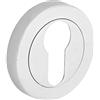 Hiatt Hardware Designer Levers - Euro Lock - Bocchetta per porta - rosetta a vite - cromo lucido - 1 paio - fissaggi inclusi