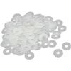 uxcell sourcingmap® M3 x 8 mm x 1 mm piatto Nylon Ron per delle isolanti guarnizioni distanziali bianco 100pz
