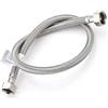 Home Range 1x Tubo Flessibile Approvato WRAS 1/2 x 1/2 BSP (600 mm | 4 Lunghezze Disponibili) Raccordo per Bagno, Cucina, Rubinetti WC - Durevole, Senza Perdite, Connettore per Acqua Calda e Fredda ad