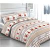 Biancheria&Casa Lenzuolo sopra in Fantasia 100% Cotone Made in Italy Una Piazza e Mezza Orsetti
