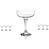 GICOS SRL Set 6 pz Bicchieri Coppe Gelato Cocktail Champagne Lory 235 CC in Vetro ACF-816970