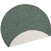 Hanse Home bougari Miami Tappeto Reversibile per Interni ed Esterni, Verde, Diametro 140 cm