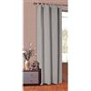Gardinenbox Tenda Opaca, Tinta Unita, con Passanti, Realizzata in Raso e Microfibra, cod. prod. 20400, Grau, 175 x 140 cm