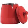 INONE Posacenere extra large con coperchio per sigarette, in acciaio inox, inodore, antivento, per casa, ufficio, tavolo, esterno, patio, balcone (12 x 9 x 10 cm)