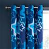 Catherine Lansfield Ombre Stars - Tende con occhielli, 168 x 183 cm, double-face, 2 pannelli, colore: Blu