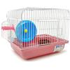 BPS(R) BPS - gabbia per criceto, con ruota, mangiatoia e beverino, 22,5 x 17 x 19 cm, BPS-1257