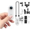 TKMARS Action Cam 1080p WiFi,Portatile Bodycam,Telecamera Moto,120° Grandangol Telecamera Esterno, Sportiva Impermeabile 30M,Camera per Moto Bici Subacquea e Animali Domestici(Bianco)