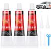 Amentalove 3 Pezzi Silicone Nero per Auto, 150ML Colla per Carrozzeria Auto, Sigillante per Finestre Auto, Silicone Nero per Carrozzerie, Resistenza alle Alte Temperatur, Polimerizzazione Rapida