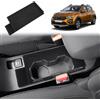 GAFAT Dacia Sandero 3 Stepway 3/Dacia Jogger 2025 2026-2021 Contenitore Console Centrale, Multifunzione Portabicchieri Organizer, Floccato, Accensione e Spegnimento [Non per Freno a Mano]