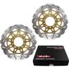Konerstone Dischi freno anteriori per Ninja ZX6R 05-16/ER-6F ER-6N 06-15/Versy-s 650 07-14/Z750 2007-2012/Z750R 2011-2012/VN650 Vulcan 650 S 2016-2019 Disco di ricambio.