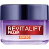 L'Oréal Paris Crema Viso Giorno Revitalift Filler SPF50, Per Tutti i Tipi di Pelle, Azione Anti-Rughe Rivolumizzante, Pelle Rimpolpata a Lungo, Con Acido Ialuronico, 50 ml