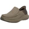 Skechers Parson-Dewitt 204806 Twin Gore Moc Toe Slip-Ins Uomo, Grigio, 8.5 X-Wide