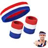 YIFLorine TANG Cinturino Sportivo Set,3 Pezzi Fascia da Polso Cinturino da Polso Fascia Di Sudore Testa Polsino Sportivo Elastici per Sport per Uomini e Donne Basket Palestra Ginnastica Tennis