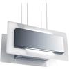 Baraldi TRISIA APPESA Cappa sospesa cm. 90motore 800 m3/hinox/vetro bianco - Garanzia Italia