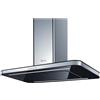 Baraldi STIVIA ISOLA Cappa isola cm. 90motore 800 m3/hinox/vetro nero - Garanzia Italia
