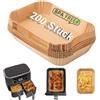 Joyes Carta Forno per Friggitrice ad Aria Ninja, 200 Pezzi per Dual Zone, Accessori Compatibili con AF300EU AF400EU 7.6-9.5L, Princess e altre Friggitrici ad Aria Dual Zone