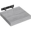 WOLTU Mensola da Muro Rettangolare Scaffale Libreria a Parete Decorazione per Cameretta Ufficio Porta CD/Dvd in Legno Rovere grigio 25cm RG9365grei