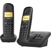 Gigaset Telefono Cordless duo DECT GAP con Vivavoce e Segreteria ECO Mode Plus + Telefono Cordless - A-270 A DUO