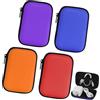Aolso Borsa da Trasporto Uno, 4 Pezzi Portatile Borsa per Carte Uno Flip, Custodia per Carte Impermeabile e Resistente All'umidità, Adatto per Una varietà di Carta(Arancione/Rosso/Blu/Viola)