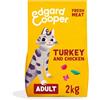 Edgard Cooper Edgard & Cooper Crocchette Gatti, (Tacchino & Pollo Fresco, 2kg), croccantini gatto sterilizzati o attivo, carne fresca e ingredienti naturali, senza cereali, senza zuccheri aggiunti
