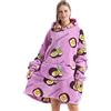 MAYSTEPPE Coperta con Cappuccio Oversize, Coperta Indossabile in Pile Sherpa da Donna Adulta Coperta con Cappuccio Gigante Calda e Accogliente Felpa Soffice per Donna e Uomo