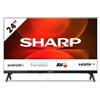 TV 24 SHARP ITALIA HD SMART WIFI HDMI DVBT2 DVBS2 ANDROID FRAMELESS