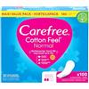 Carefree Salvaslip Cotton Feel Normal senza profumo (100 pezzi), 100% traspirante, dona una sensazione di comfort, secchezza e freschezza, dimensioni normali, confezione da scorte