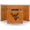 Rico Industries NCAA - Portafogli pieghevole con incisione laser, colore: marrone, LETRI280101BR, Marrone, 5.75 x 7-inches