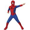 Rubie's Rubies Costume classico di Spider-man per bambini e bambine, taglia 9-10 anni, tuta con copristivali e maschera, ufficiale Marvel per Carnevale, Natale, Halloween, compleanni, feste