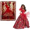 Barbie Signature, regalo stagionale da collezione, Signature, abito a quadri con fiocco rosso, confezione da esposizione, capelli castano chiaro, HRM67