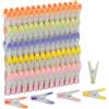 Relaxdays Mollette per Il Bucato Antisegno, Set 75 Pinze Gommate da Stendino per Vestiti, Calzini, Biancheria, Colorate, 90% Plastica, Trasparente, Verde, Arancione